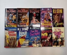 R.L. Stine Vintage Book Lot of 10 Paperbacks 1990’s Halloween Fear Street picture