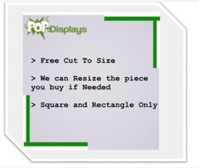 Clear Acrylic  Plexiglass Plastic Sheet -Choose Size and Thickness 1/8
