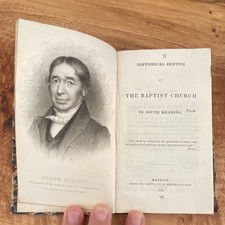 Jacob Eaton Historical Sketch Baptist Church South Reading 1841 picture