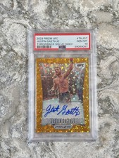 2023 Panini Prizm UFC Justin Gaethje Gold Disco Auto /10 #TH-JGT - PSA 10 picture
