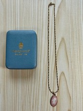 WEDGWOOD Necklace 45cm Pink Jasperware  Pendant Authentic Used picture