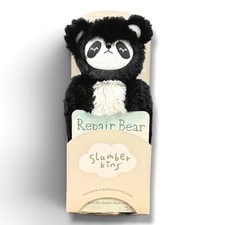 Slumberkins Repair Bear Panda NEW Plush Retired Limited Edition Affirmation Card picture