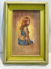 Vintage 1970's Leo Jansen ORIGINAL Nude Oil Painting picture