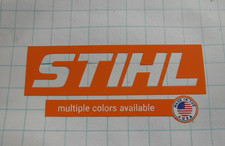STIHL Full color bkgnd CUSTOM CHAINSAW LETTERING STICKER DECAL MULTIPLE SIZES@ picture