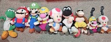Vintage 1997 Nintendo 64 BD&A Super Mario Plush Beanie Lot - Mario,luigi,wario, picture