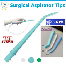 Surgical Aspirator Tips Dental Aspirating Suction Tips Blue, Green, White 250/Pk picture