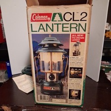 Vintage Coleman Double-Mantle Lantern CL-2 CL2 UNFIRED NEW  Storage Case 1984 picture