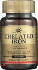 Solgar Chelated Iron 100 Tablets** picture