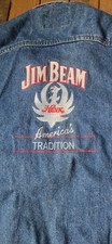 Vtg 80s Authentic Hank Williams Jr/Jim Beam Denim Vest Americas Tradition size M picture