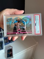 Jon Jones Greetings From Insert SP - 2025 Topps Midnight UFC #GF-5 - PSA 9 picture