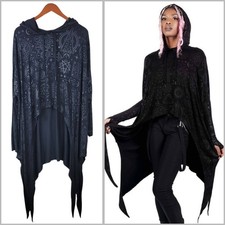 Killstar Over The Moon Hooded XS Small Medium Top Oversized Occult Witchy Gothic picture