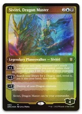 Sivitri, Dragon Master (Foil Etched) #65 (NM) Dominaria United DMC Magic MTG picture