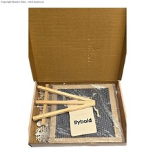 Flybold Felt Letter Board Announcement Adjustable Tripod Stand Grey 10x10 Inch picture