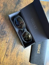 Versace Medusa Biggie VE4361 Black Gold 90s Sunglasses Unisex NWOT Box Case picture