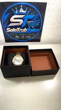 Coach Grand Gold‑Tone Women’s Watch w/ Crystal Bezel + Box picture