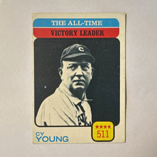 1973 Topps All-Time Leaders The All-Time Victory Leader Cy Young #477 Set Filler picture