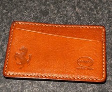 [Rare and Not for Sale] Ferrari x Schedoni Genuine Leather Card Case / Business picture