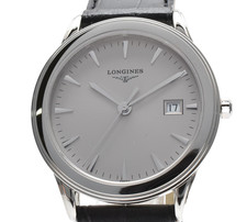[NEAR MINT] Longines Flagship L4.716.4 Quartz Silver Dial Date 36mm Men's Watch picture