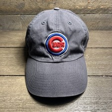 ‘47 Brand Clean Up Chicago Cubs Gray Adjustable Strapback Dad Hat Cap picture
