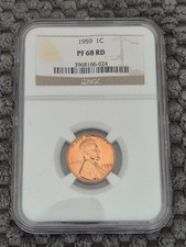1959 Lincoln Cent 1C NGC PF68 RD picture