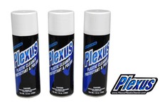 MADE in USA Plexus Plastic Cleaner Protectant & Polish 7oz Can 3 Pack w Sticker picture