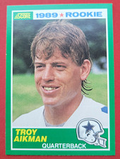 SCORE 1989 Score Troy Aikman Rookie RC #270 Dallas Cowboys Mint picture