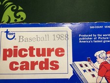 1988 Topps Baseball Vending Box (500 card count) un-searched / Unplucked⚾️🔥 picture