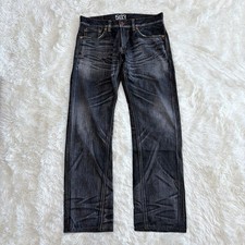 Edwin Blue Trip 503 Black Jeans Vintage Wash Made in Japan Size 34x33 picture