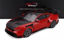 Truescale 1/18 Ford Mustang GTD Coupe 2025 Red TS0674 picture