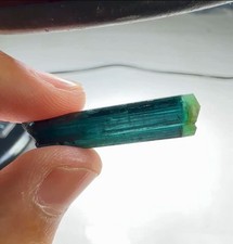Amazing Glowing Bi color Blue Paraiba Tourmaline Crystal 36.57 MMGem 20.8CT picture