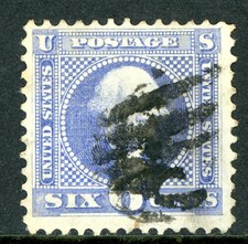 USA 1869 Pictorial 6¢ Washington Scott #115 VFU E481 picture