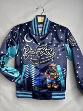 Biggie Smalls Bad Boy Records Headgear Classics Kids XS 90s Satin PUFFY Jacket picture