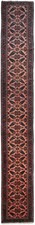 3x19 Incredible Vintage Traditional Handmade Runner Rug High KPSI Geometric  picture