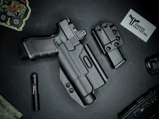 Davis Tactical OWB Kydex Holster For Glock 19/19X/23/32/45 TLR-1 picture