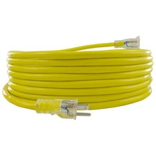 Conntek 50 ft  15A  Outdoor Extension Cord -  Flexible Yellow Cable picture