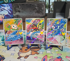 Pokémon TCG First Partner Series 1 Rowlet, Litten, and Popplio 3 Card Set NM picture