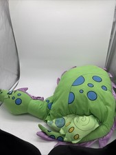 Rare Vintage 1985 Pillow People Pals DINA SNOOZE Dragon Dinosaur Green Plush picture
