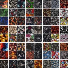 Water Transfer Printing Film - 5 Random Rolls of Hydrographic Skull & Flame Desi picture