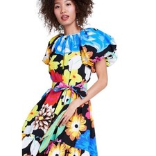 NEW Christopher John Rogers Target Floral Midi Dress Womens Size S Maximalist picture