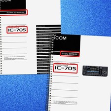 ICOM IC-705 Basic & Advanced Manual s BUNDLE, STEEL FIXED - TOUGH FRONT & BACK picture