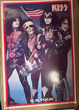 KISS VINTAGE 1976 76 BICENTENNIAL ACE PETER GENE PAUL AUCOIN MGT POSTER -READ picture