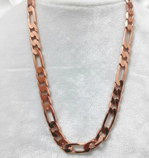 Pure Copper Chain Necklace for Men Women | Handmade Heavy Link Statement Jewelry picture