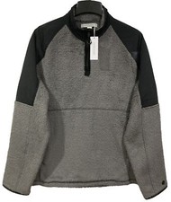 NWT Outerknown Men's Medium 1/4 Zip Soft Sherpa Skyline Fleece Pullover Sweater picture