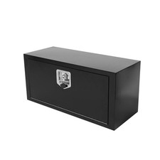30x12x14 Black Steel Underbody Truck Box Lockable Waterproof Pickup RV Trailer picture