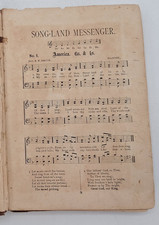 Song-Land Messenger by H N Lincoln and A J Showalter 1889 HC Shaped Note Hymnal picture