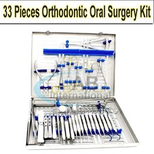 Periodontal Instruments Kit Dental Implants Surgical Orthodontics 33 Pcs New picture