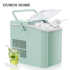 DUMOS HOME Small Ice Maker,9 Bullet Cubes in 6 Mins,Portable,Self-Cleaning picture