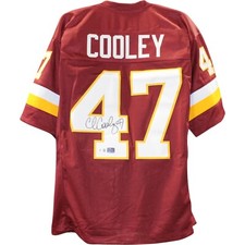 Chris Cooley Autographed/Signed Pro Style Red XL Jersey Beckett Witness 48999 picture