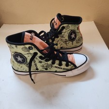 Rare Gorillaz x Converse Chuck Taylor High TopGreen-CorolSkull Skate Shoe Men's4 picture