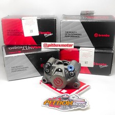 Brembo Racing Titanium Dark Grey RED LOGO 34mm P34 P2 Rear Brake Caliper New picture